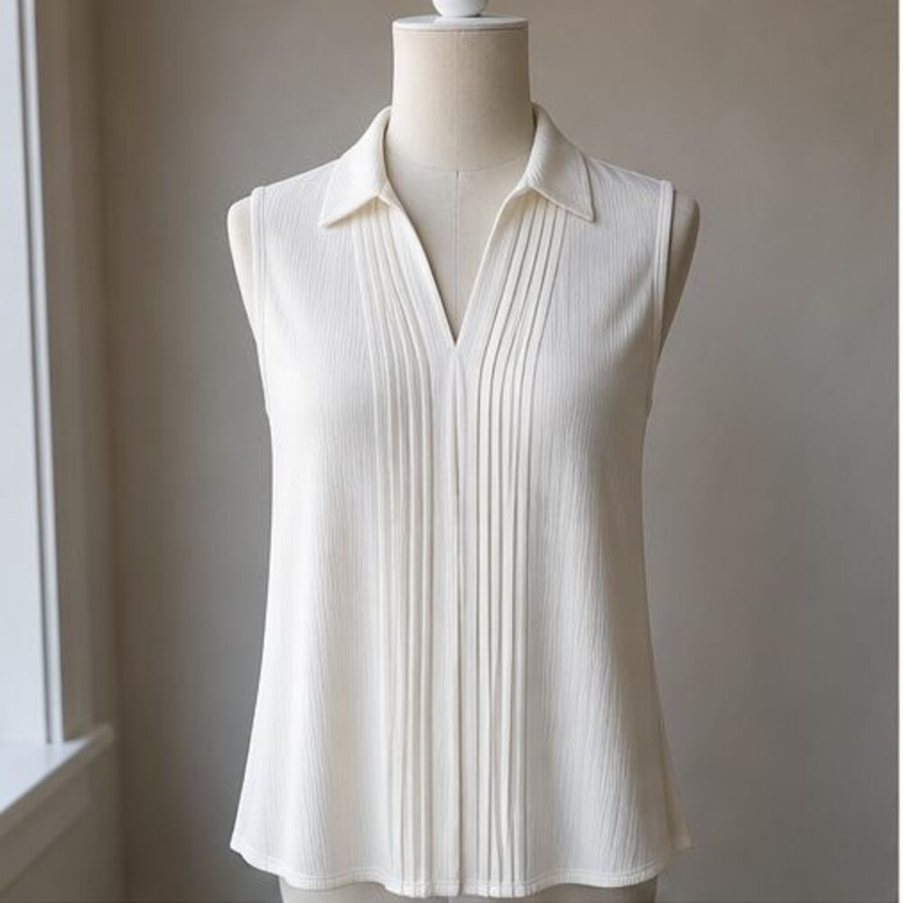 Ivory Ruffle Blouse